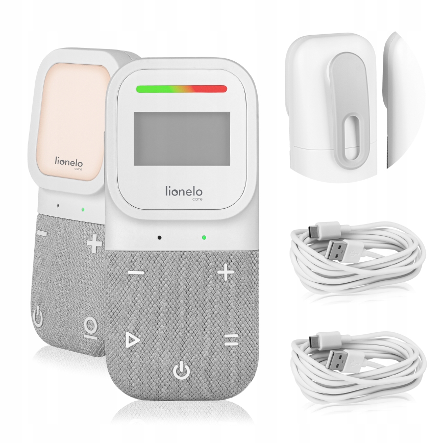 Lionelo - Trådlös uppladdningsbar babymonitor BABYLINE 2.3 5V