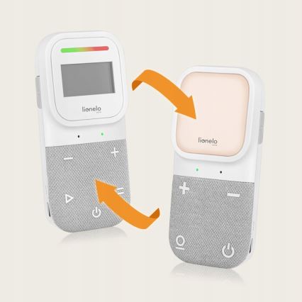 Lionelo - Trådlös uppladdningsbar babymonitor BABYLINE 2.3 5V