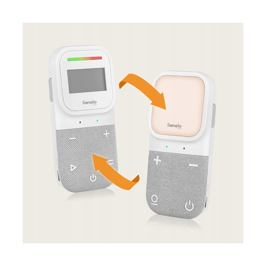 Lionelo - Trådlös uppladdningsbar babymonitor BABYLINE 2.3 5V