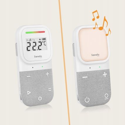 Lionelo - Trådlös uppladdningsbar babymonitor BABYLINE 2.3 5V