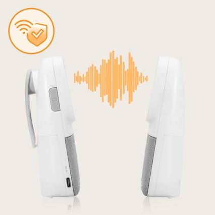 Lionelo - Trådlös uppladdningsbar babymonitor BABYLINE 2.3 5V