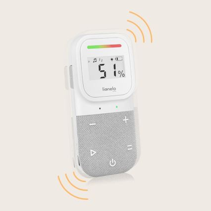Lionelo - Trådlös uppladdningsbar babymonitor BABYLINE 2.3 5V