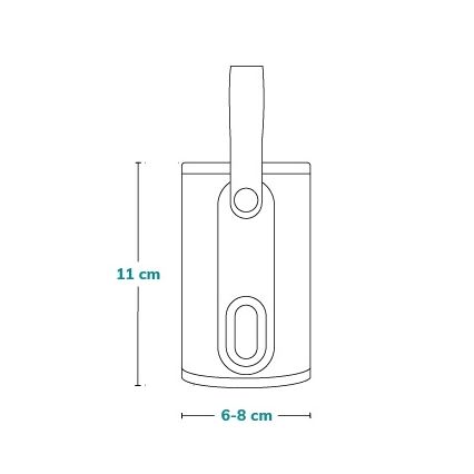 Lionelo - Uppladdningsbar flaskvärmare THERMUP GO 18W/5V Grå/Silver