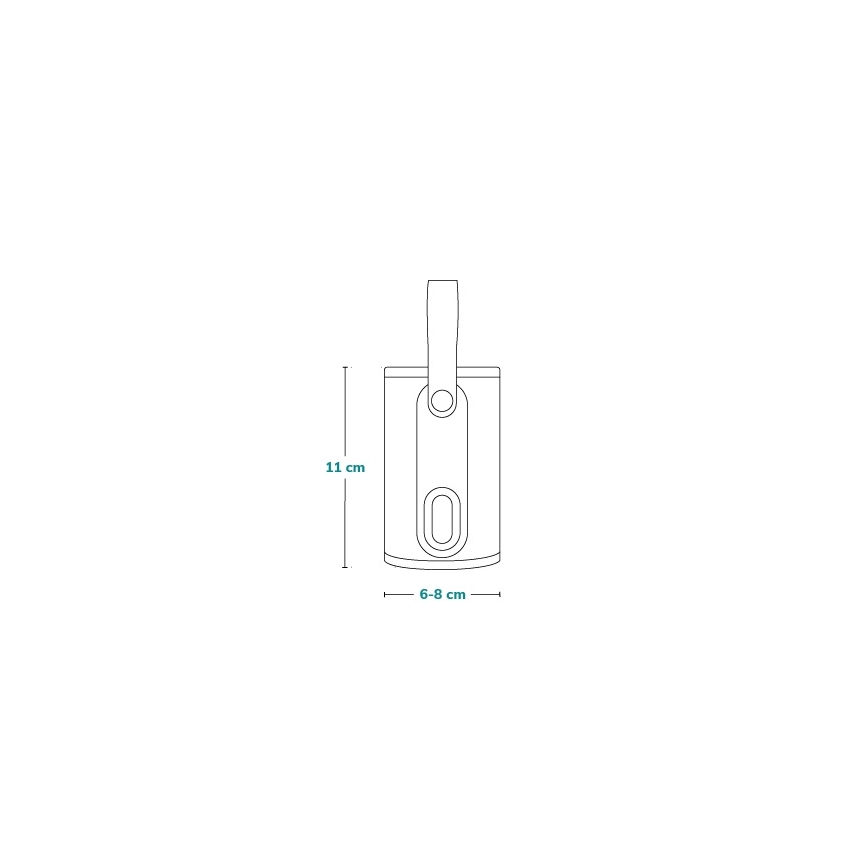 Lionelo - Uppladdningsbar flaskvärmare THERMUP GO 18W/5V Grå/Silver