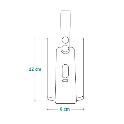 Lionelo - Uppladdningsbar flaskvärmare THERMUP GO PLUS 10W/5V blå/grå
