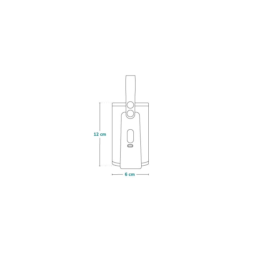 Lionelo - Uppladdningsbar flaskvärmare THERMUP GO PLUS 10W/5V blå/grå
