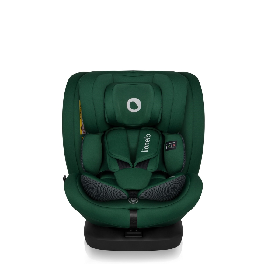 Lionelo - Vridbar bilbarnstol med bas BASTIAAN i-Size 40-150 cm Green Forest