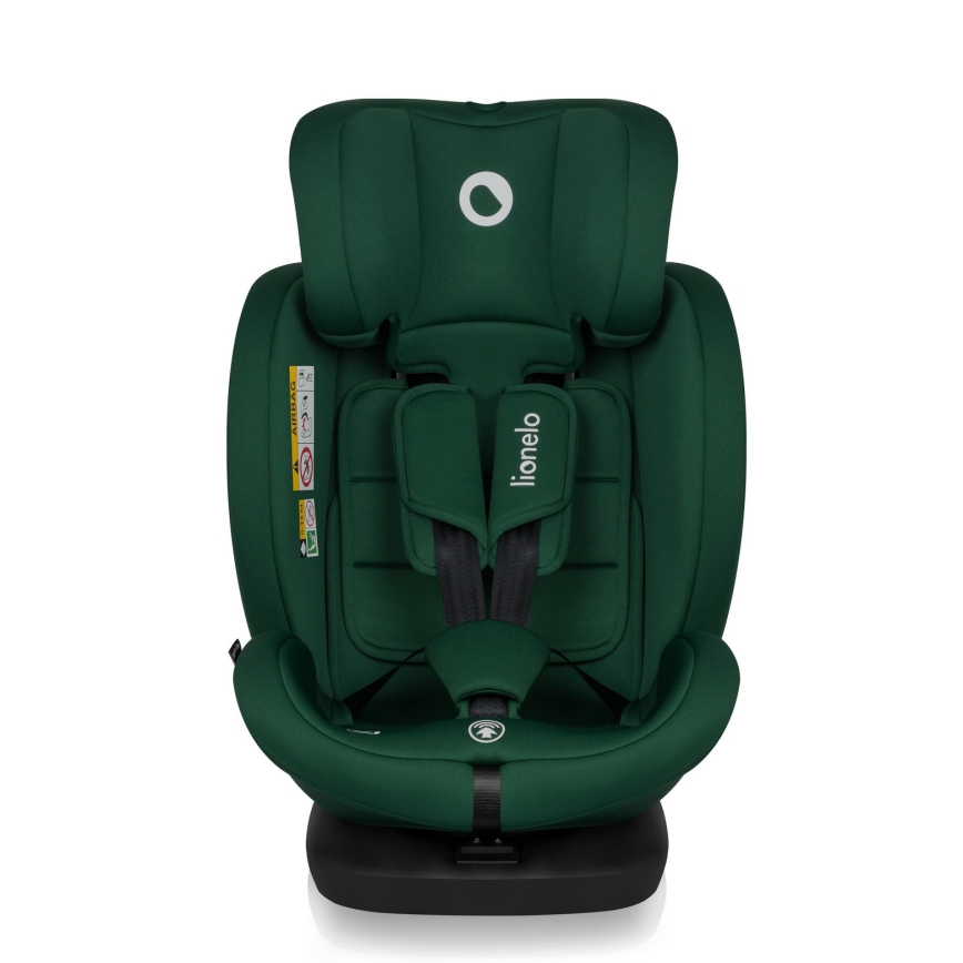Lionelo - Vridbar bilbarnstol med bas BASTIAAN i-Size 40-150 cm Green Forest