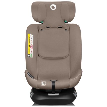Lionelo - Bilbarnstol med roterbar bas BASTIAAN ONE i-Size 40-150 cm Beige Sand