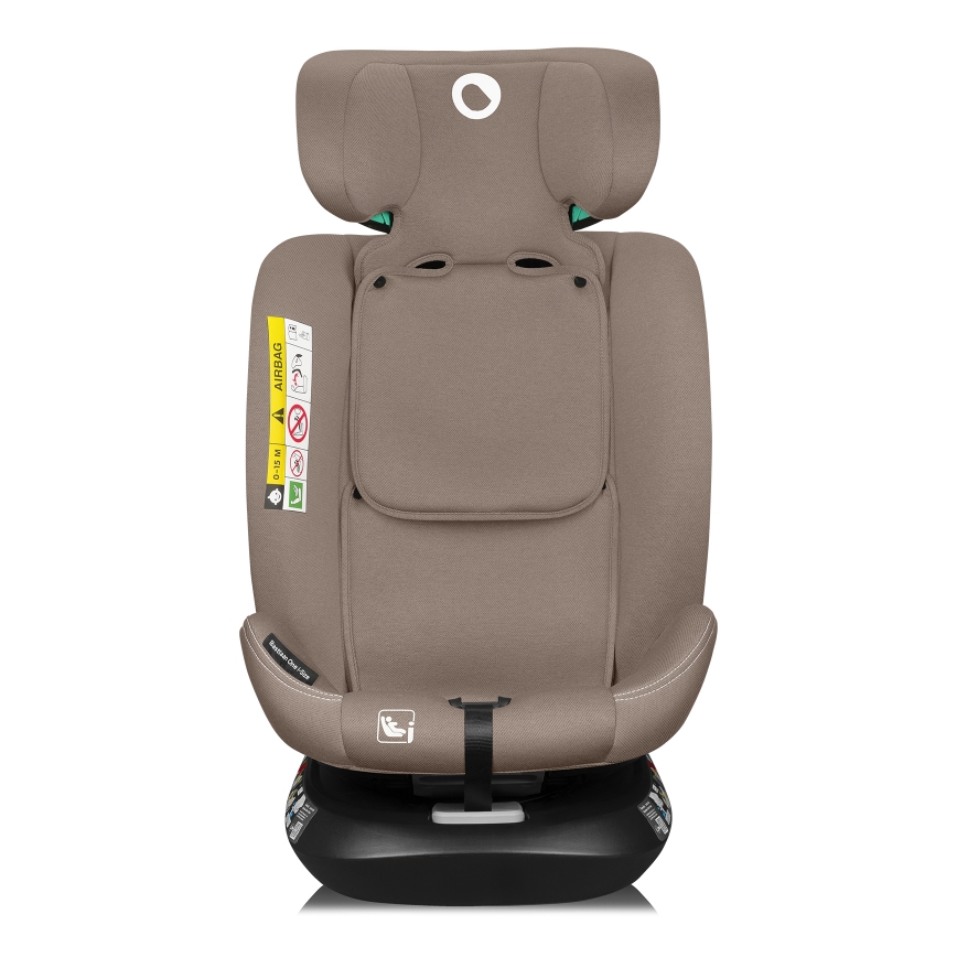 Lionelo - Bilbarnstol med roterbar bas BASTIAAN ONE i-Size 40-150 cm Beige Sand