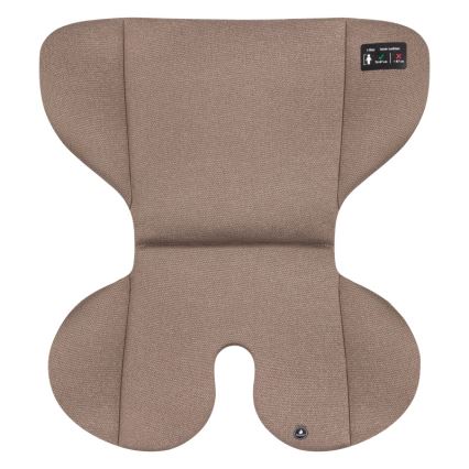 Lionelo - Vridbar bilbarnstol med bas LAVENDER i-Size 76-150 cm Lattebeige