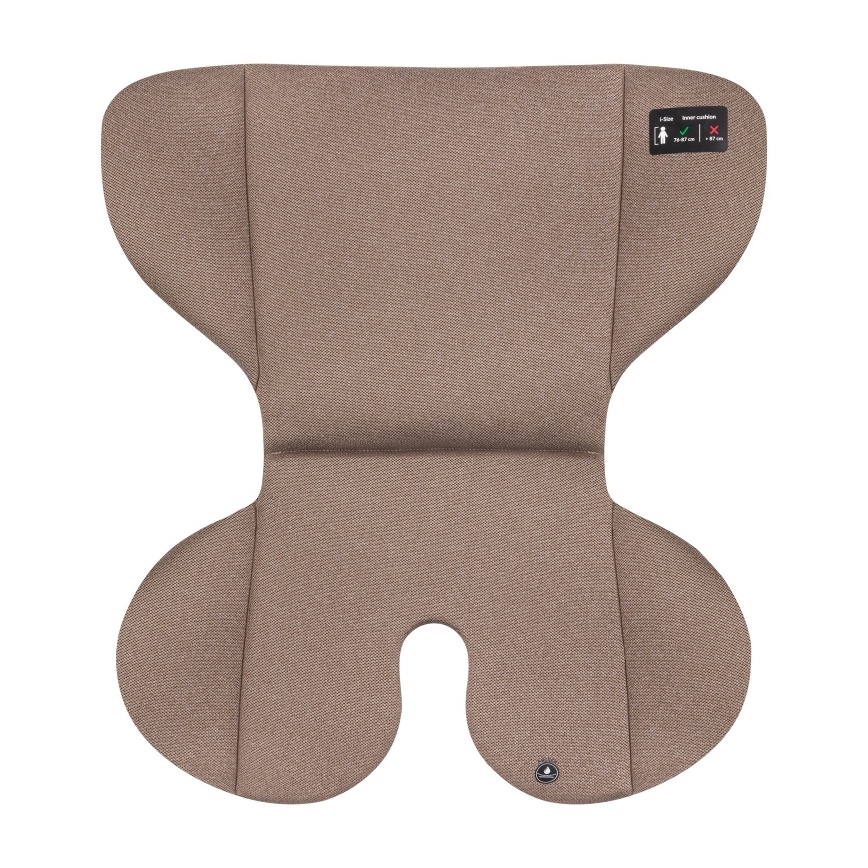 Lionelo - Vridbar bilbarnstol med bas LAVENDER i-Size 76-150 cm Lattebeige