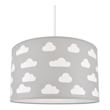 Ljuskrona Barn CLOUDS grå 1xE27/60W/230V