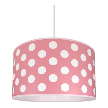 Ljuskrona Barn DOTS rosa 1×E27/60W/230V