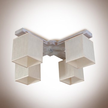 Ljuskrona BERGAMO 4xE27/40W/230V beige