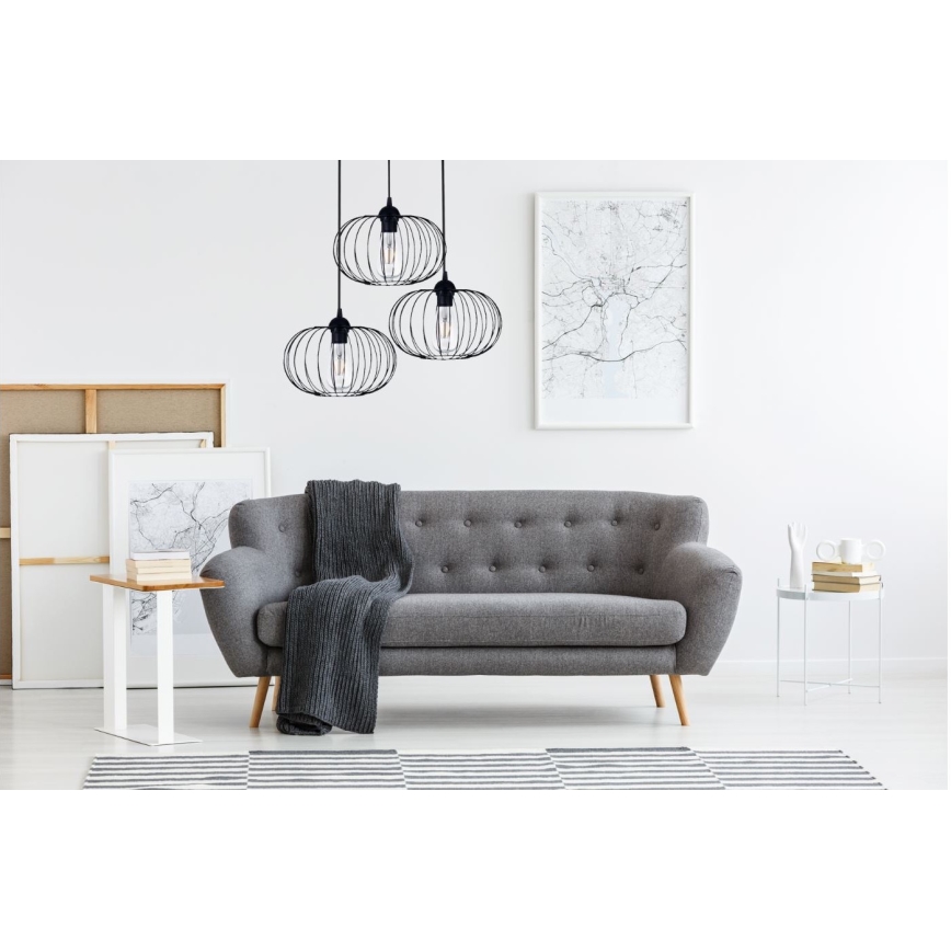 Ljuskrona BOCCA 3xE27/60W/230V