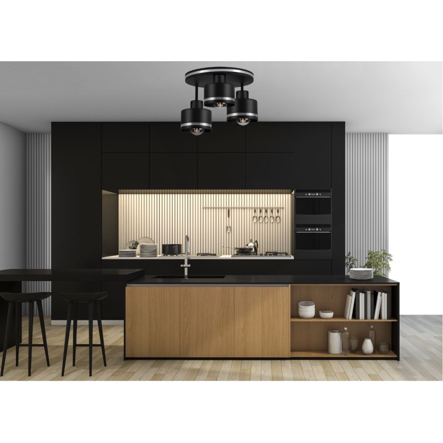 Ljuskrona BODO SILVER 3xE27/60W/230V