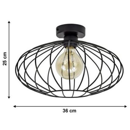 Ljuskrona EARTH L 1xE27/60W/230V