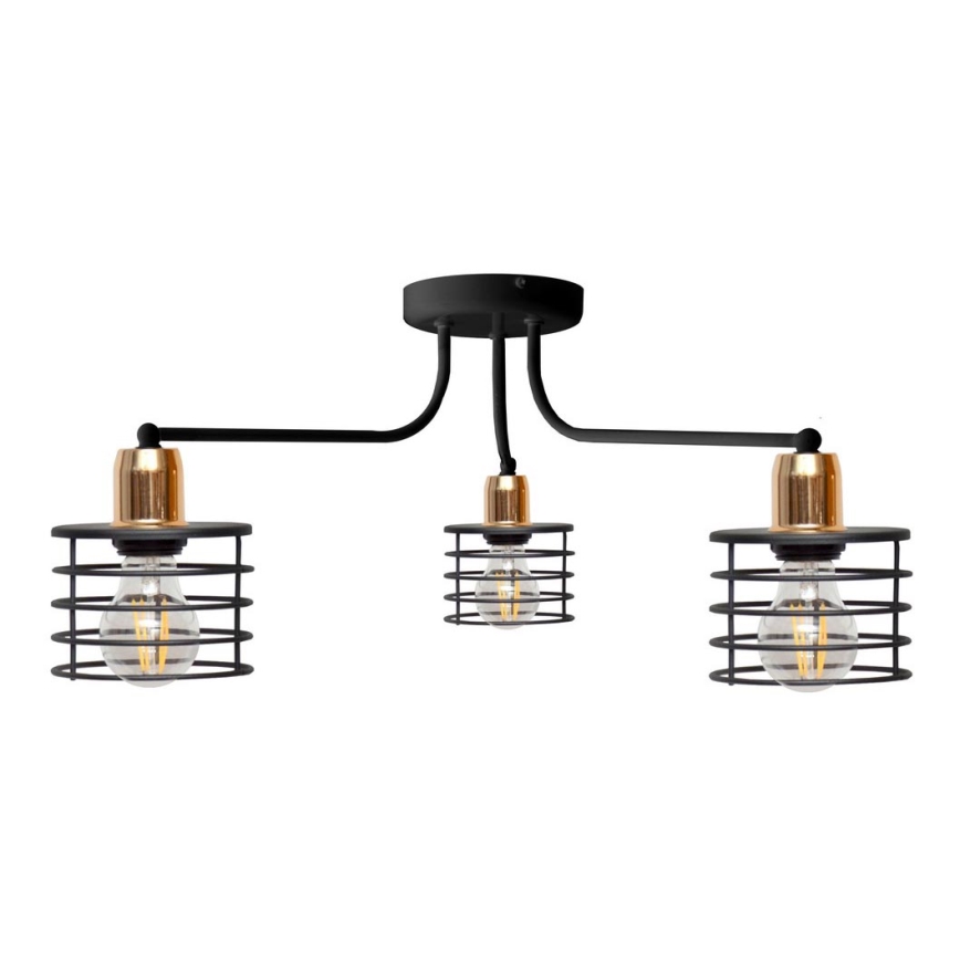 Ljuskrona EDISON 3xE27/15W/230V
