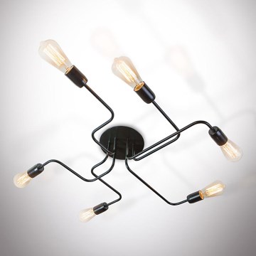 Ljuskrona ELECTRICO 6xE27/40W/230V 76 cm