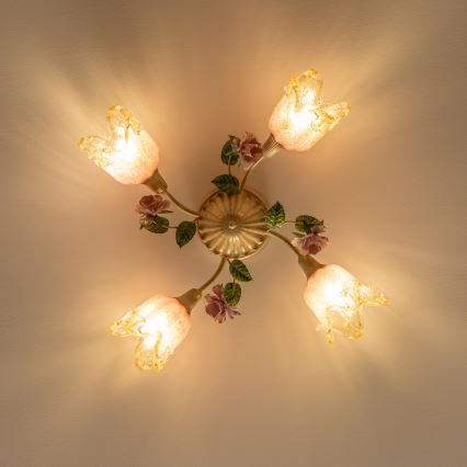 Ljuskrona FIORINTINO 4xE14/40W/230V