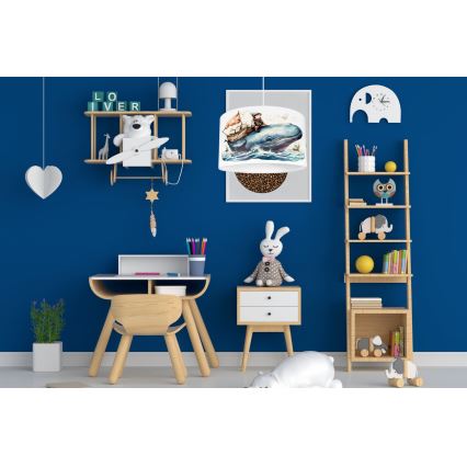 Ljuskrona för barn OCEAN 1xE27/60W/230V