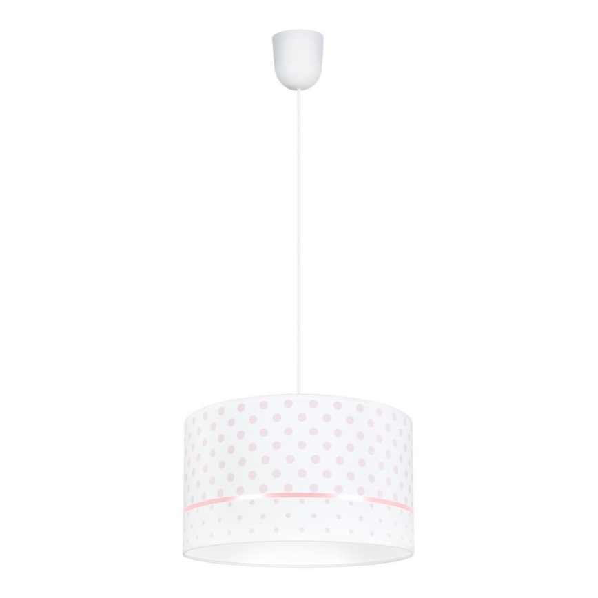 Ljuskrona för barn  PIKKI 1xE27/60W/230V rosa