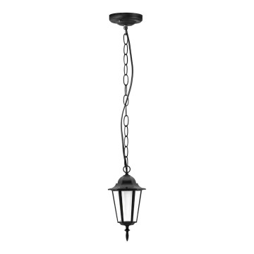 Ljuskrona för utomhusbruk 1xE27/20W/230V IP43 svart