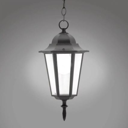 Ljuskrona för utomhusbruk 1xE27/20W/230V IP43 svart