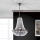 Ljuskrona i kristal med kedja ARILA 3xE27/60W/230V diameter 40 cm brun/patina