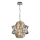 Ljuskrona i kristal med kedja CROWN 4xE14/40W/230V skinande krom