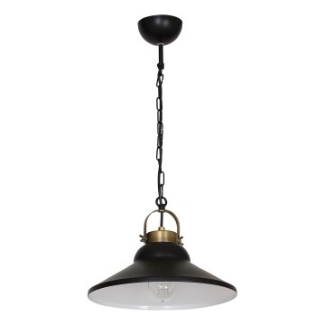 Ljuskrona IRON 1 1xE27/60W svart / mässing