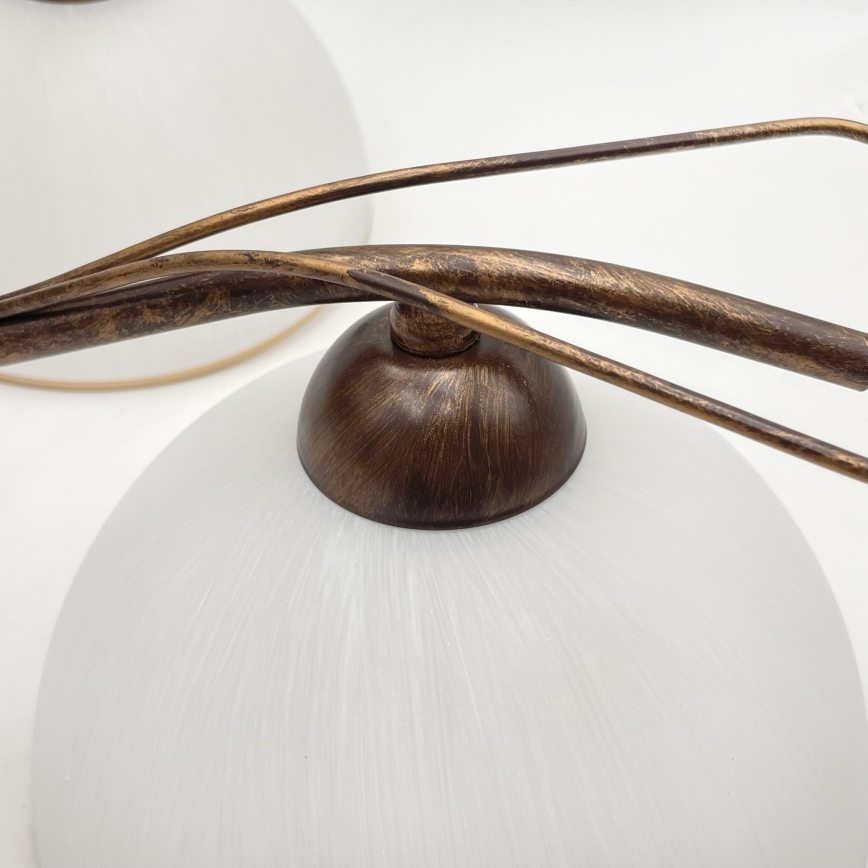 Ljuskrona med kedja COBRA 5xE27/60W/230V brons/patina