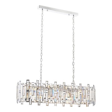 Ljuskrona med kedja CRYSTALLINE 13xE14/40W/230V polerad krom