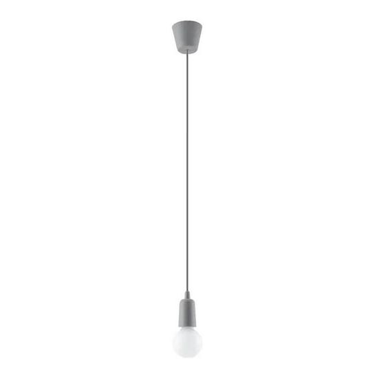 Ljuskrona med kedja DIEGO 1xE27/60W/230V grå