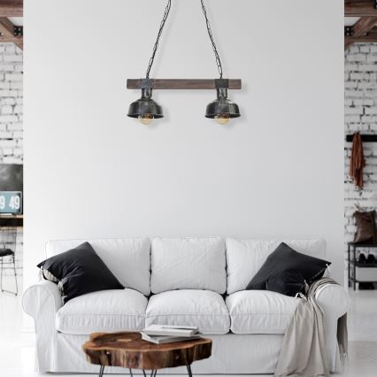 Ljuskrona med kedja FARO 2xE27/60W/230V