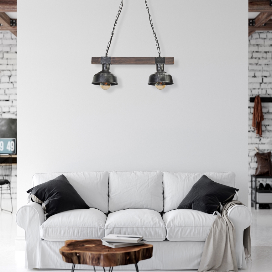 Ljuskrona med kedja FARO 2xE27/60W/230V