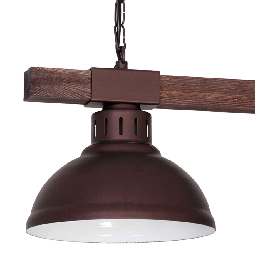 Ljuskrona med kedja HAKON 2xE27/60W/230V mörk