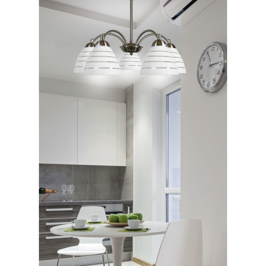 Ljuskrona med kedja ULI 5xE27/60W/230V
