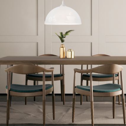 Ljuskrona med snöre 1xE27/60W/230V COFFEE