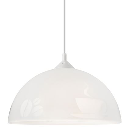 Ljuskrona med snöre 1xE27/60W/230V COFFEE