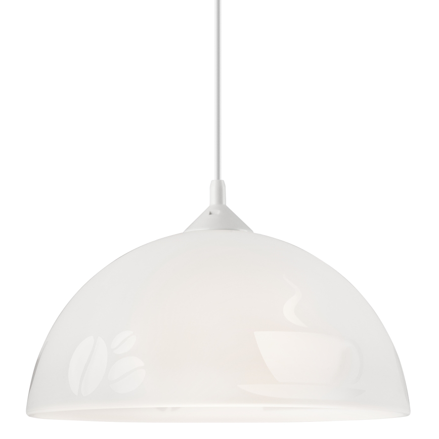 Ljuskrona med snöre 1xE27/60W/230V COFFEE