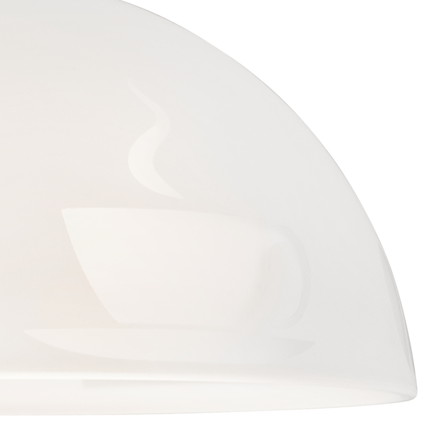 Ljuskrona med snöre 1xE27/60W/230V COFFEE