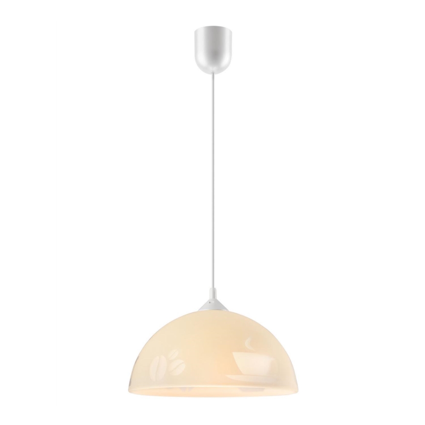 Ljuskrona med snöre 1xE27/60W/230V COFFEE