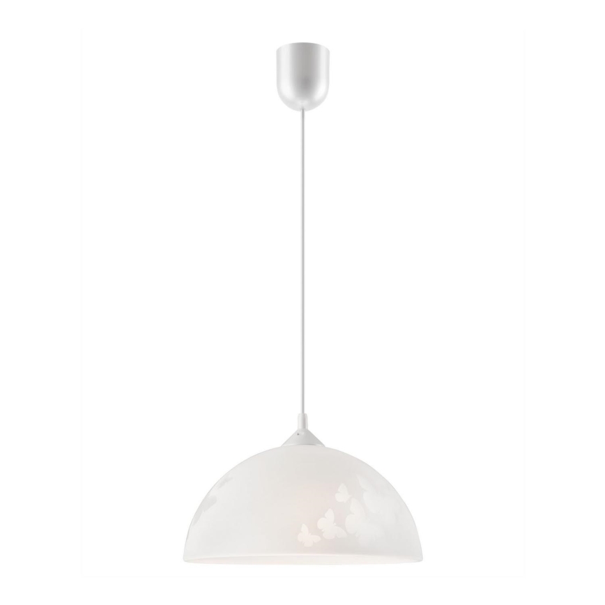 Ljuskrona med snöre 1xE27/60W/230V fjärilar