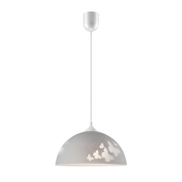 Ljuskrona med snöre 1xE27/60W/230V fjärilar