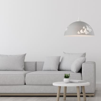 Ljuskrona med snöre 1xE27/60W/230V fjärilar