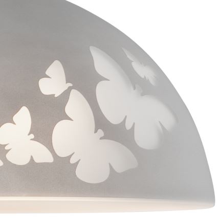 Ljuskrona med snöre 1xE27/60W/230V fjärilar