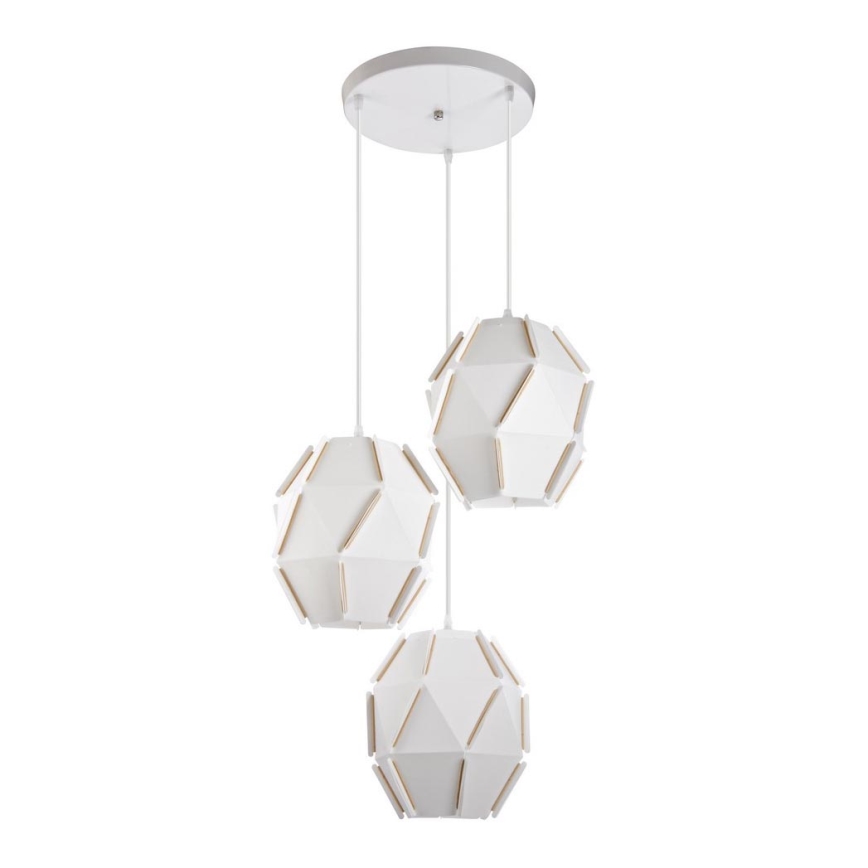 Ljuskrona med snöre 3xE27/60W/230V