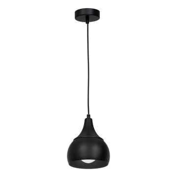 Ljuskrona med snöre AKTAN 1xE27/60W/230V svart